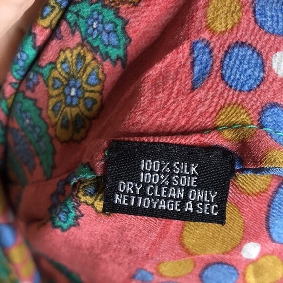 Tolani Nisha Tunic silk Green ladies tunic blouse top size medium - Picture 8 of 13